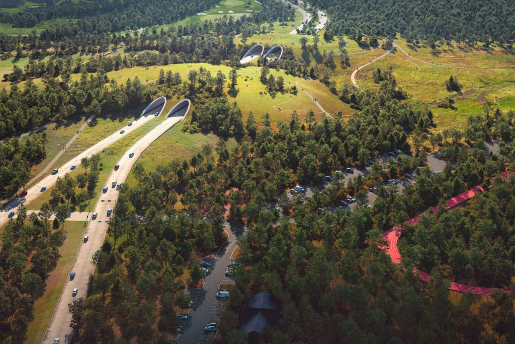 Work begins on Memorial Park's land bridge project